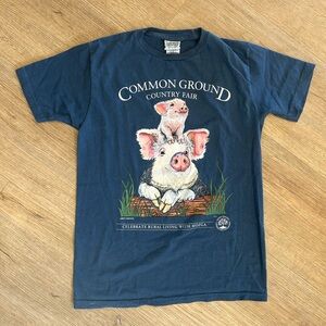 Common Ground Country Fair Women’s T-shirt. Liberty Graphics Organic Cotton